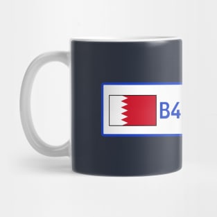 Bahrain car license plate Mug